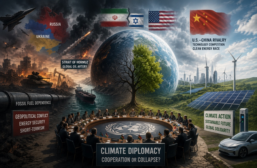 Climate Diplomacy In The Age Of Geo Political Conflicts: Can The World Corporate During The Crisis?